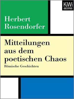 cover image of Mitteilungen aus dem poetischen Chaos